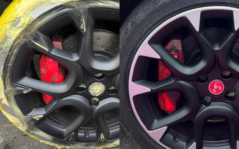 Fiat 500 Abarth Wheel Refurbishing