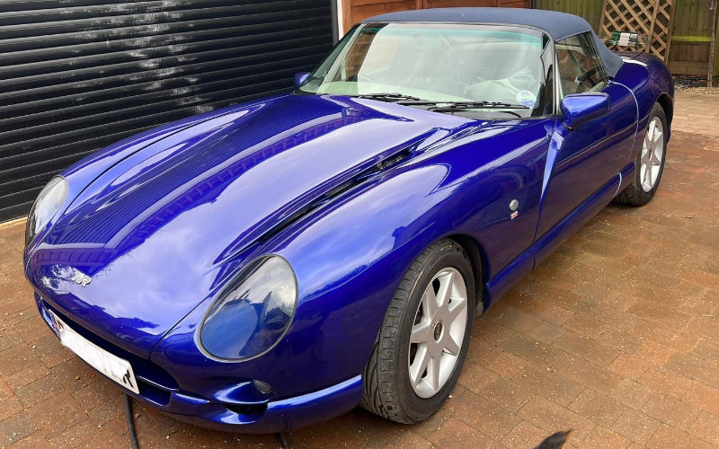 Blue TVR with ceramic coat applied by AutoKorrect