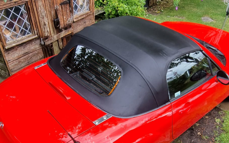 Mazda MX5 soft-top convertible restoration by AutoKorrect