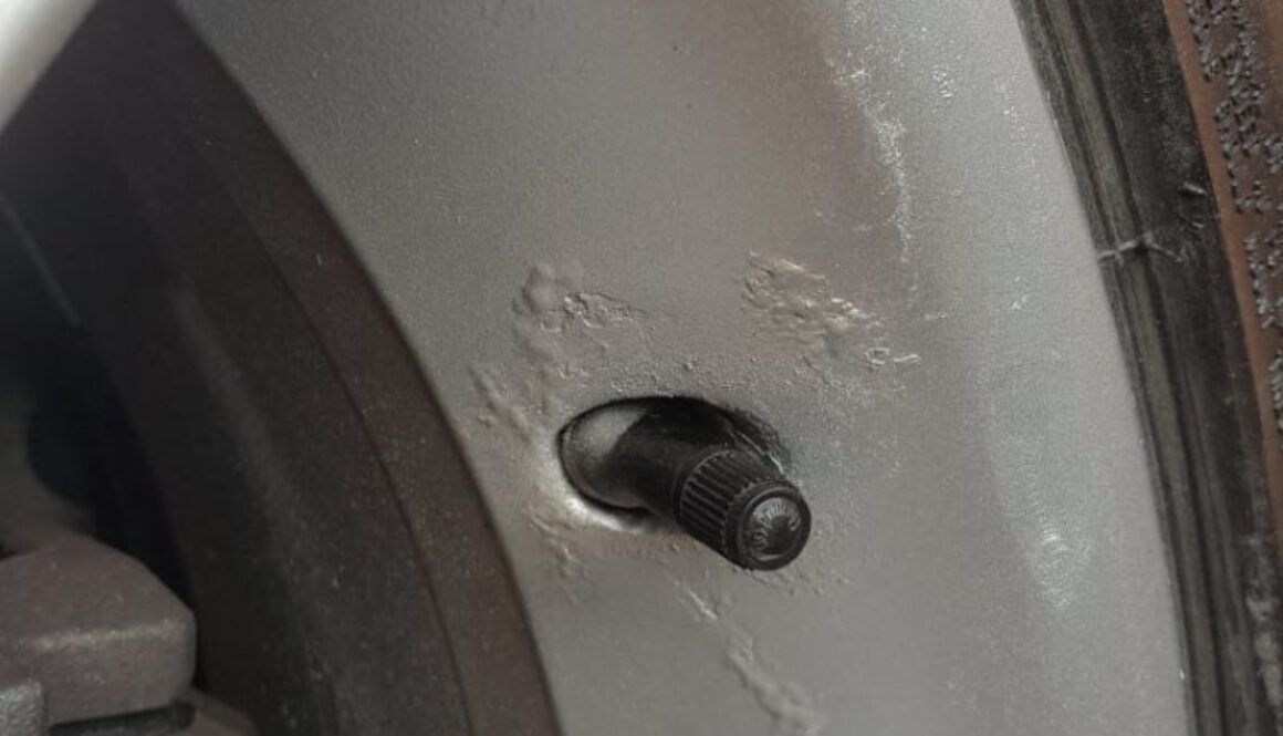 Close up corroded wheel photo